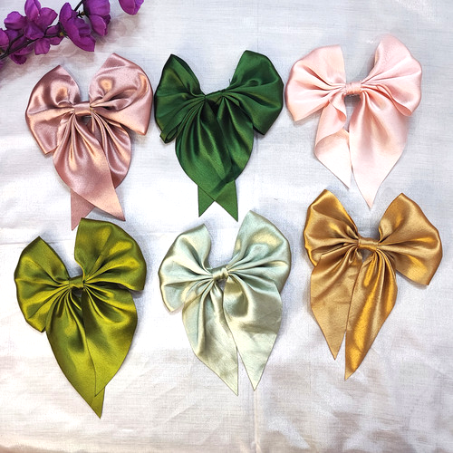 pack of 6 - Hair Bows For Women, Bow Clips For Women